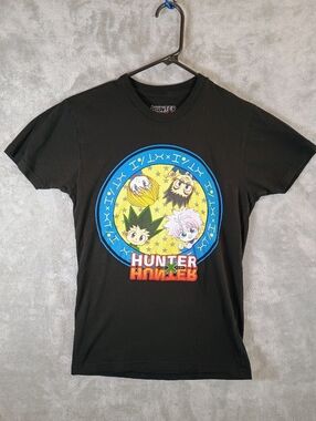 Hunter x Hunter Kids Black Graphic T-Shirt X small Unisex